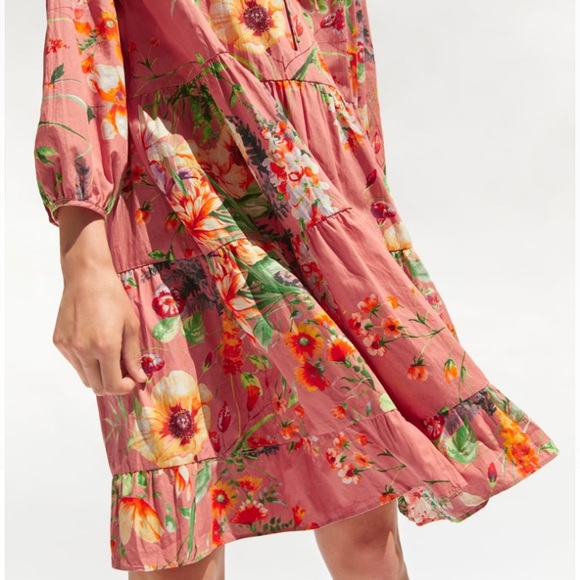 Zara Floral Print Dress - Picture 6 of 7